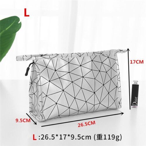 Waterproof Cosmetic Bag Synthetic Leather Toiletry Make Up Organizer Travel S/L