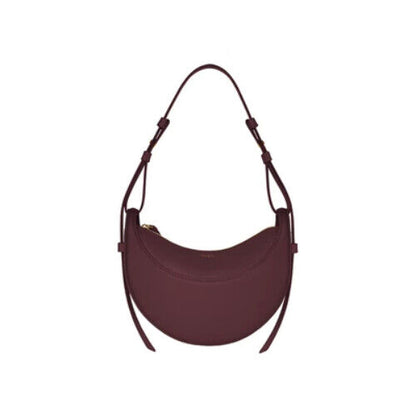 Genuine Leather Shoulder Bag Women Handbag Saddle Bag Half Bag Underarm Bag