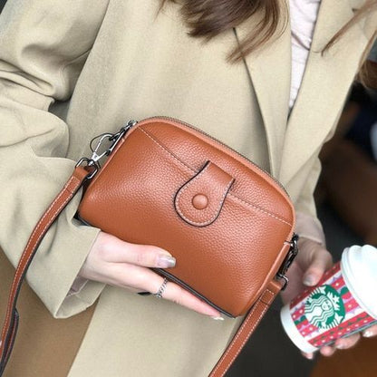 Genuine Cow Leather Shoulder Bag Small Crossbody Purse White Shoulder Bags Flap
