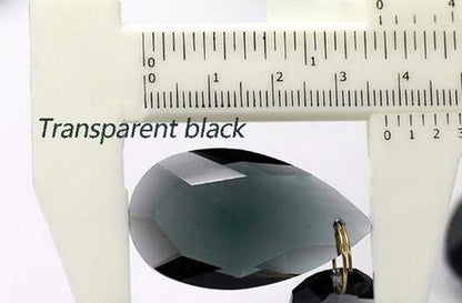 10PCS 38MM Colorful Teardrop Glass Chandelier Crystal Prisms Wedding Decoration