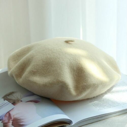 Berets Hat 100% Pure Wool French Artist Women Painter Vintage Warm Walking Cap