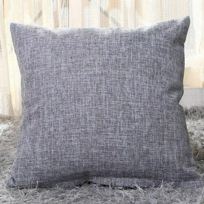Pillows Cover Sofa Waist Cushion Solid Linen Throw Pillowcase Office Home Decor