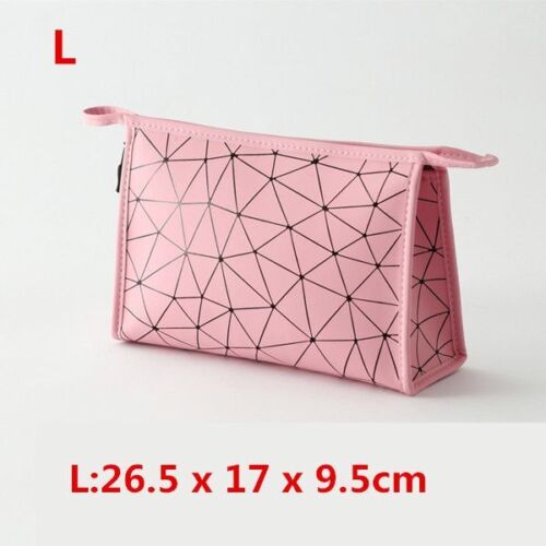 Waterproof Cosmetic Bag Synthetic Leather Toiletry Make Up Organizer Travel S/L