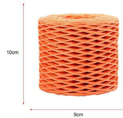 200M 2mm Raffia Paper Cord StrawRope Yarn DIY Crochet Summer Beach Hat Bag Craft