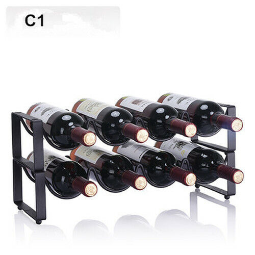 Multi-layer Wine Rack Wine Bottle Holder Display Shelf Iron Rack Wine Cabinet