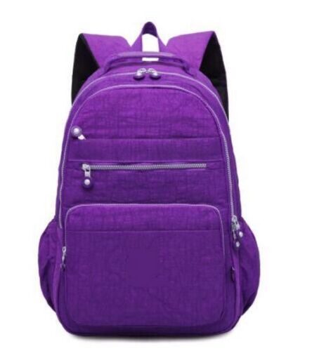 Backpack Anti-theft Waterproof School Bag Luxury Rucksack Nylon Purple/Pink/Blue