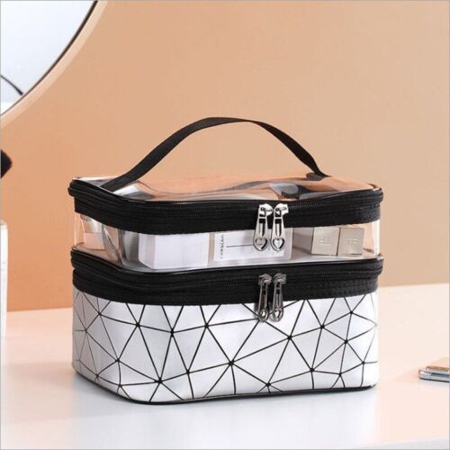 Multifunction Transparent Cosmetic Bag Make Up Case Travel Makeup Toiletry Bags