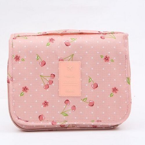 Solid Makeup Bag Toiletries Organizer Traveling Kit Cosmetic Purse 18.5*24*9.5CM
