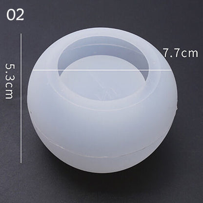 Round Silicone Mold Flower Pot Concrete Storage Box Mould Home Decor Epoxy Resin