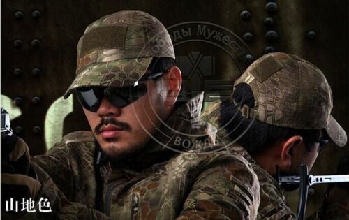 Climbing Baseball Cap Tactical Hunting Hat Camouflage Black Desert Green Cotton
