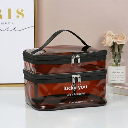 Travel Clear Makeup Bag Fashion Cosmetic Toiletries Organizer Waterproof Cases