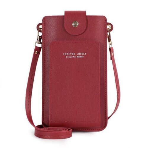 Small Crossbody Shoulder Bag Synthetic Leather Phone Holder Purse Messenger Bags