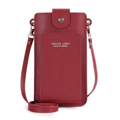 Small Crossbody Shoulder Bag Synthetic Leather Phone Holder Purse Messenger Bags