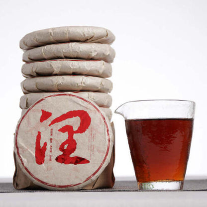 100g Yunnan Pu-erh Ripe Tea Small Cake Big Tree Cooked Puerh Tea Pu'er Blakc Tea