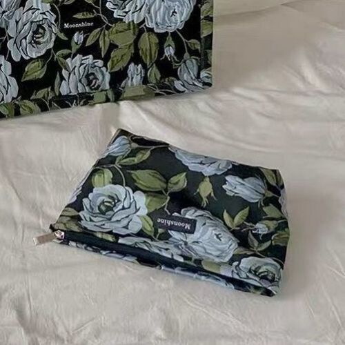 Vintage Tote Bag Rose Print Luxury Handbag Large Shopping Bags 36.5*32.5*16 CM