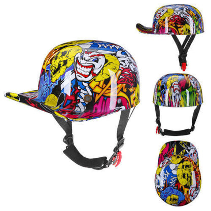 New Motorcycle Open Face Half Helmet Scooter Cap Retro Baseball Style Jet Helmet