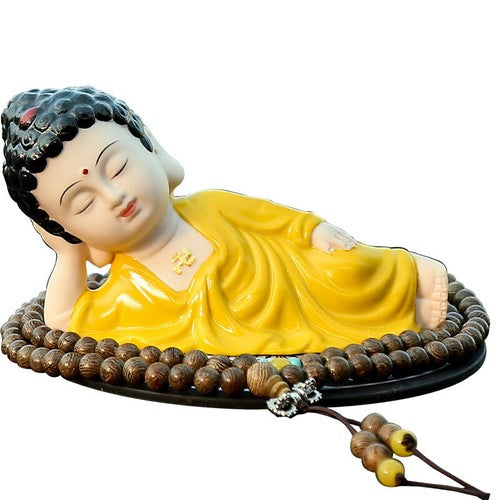 safety Buddha for car decoration porcelain tea pet house warming gift small size