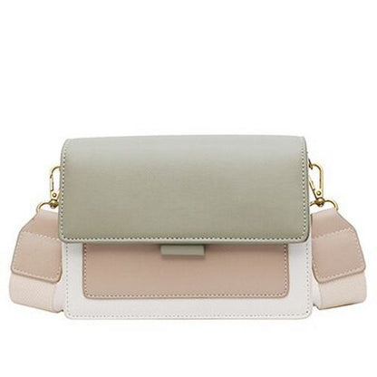 Crossbody Bag Handbag Flap Bags Simple Shoulder Purse Luxury Polyester Brown 1PC
