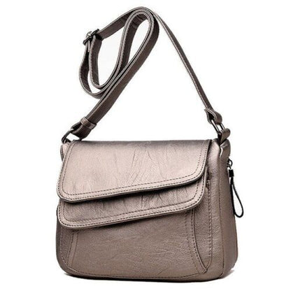 Genuine Leather Luxury Handbag Bag Summer White Purse Shoulder Messenger Bag 1PC