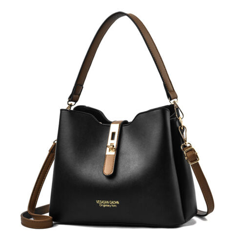 Womens Faux Leather Shoulder Bag Crossbody Handbags Messenger Purse Tote Satchel