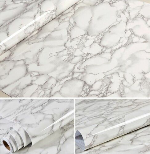 Wallpaper Sticker Marble Vinyl Film Self Adhesive Bathroom Kitchen Contact Paper