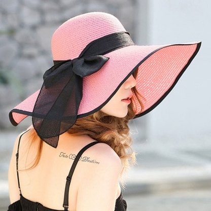 Beach Grass Hat Women Beach Summer Sun Hat Sun Holiday Sun Hat with Wide Brim