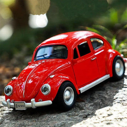 1:18 Beetle Alloy Classic Car Model Toy Car Simulation Hobby Car Sound Light