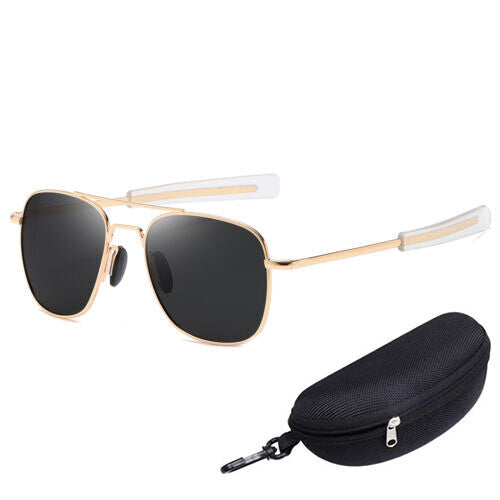Aviator Sunglasses Premium Military Pilot Ultraviolet Mens Polarized Sunglasses