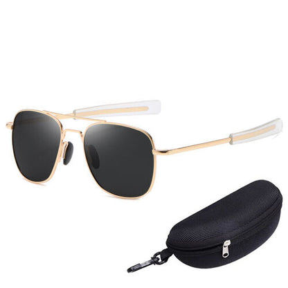 Aviator Sunglasses Premium Military Pilot Ultraviolet Mens Polarized Sunglasses