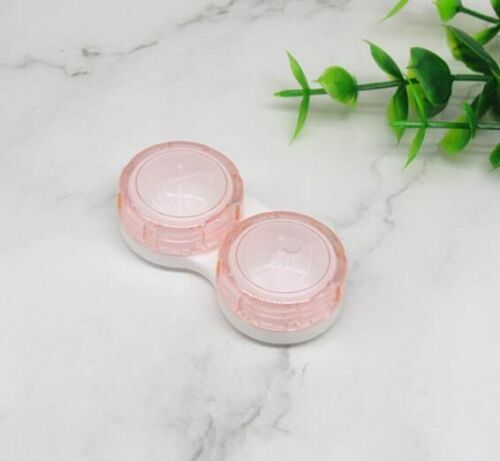 Contact Lens Case Box Mirror Women Mini Square Lovely Eyes Container Bag Travel