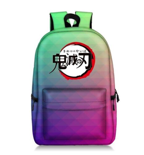 Backpack Waterproof Student School Bag Bookbag Cosplay Travel Fashion Red Purple
