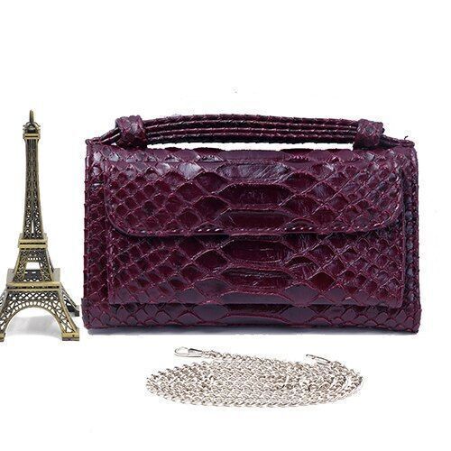 Leather Clutch Crossbody Bag Gold Luxury Serpentine Clutch Purse Messenger Bags