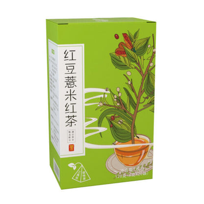 120g/ Box Red Bean Coix Seed Tea Red Bean Coix Seed Triangle Bag Black Tea