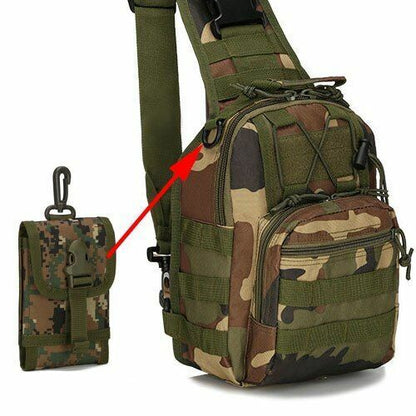 Outdoor Chest Bag Climbing Trekking Backpack Tactical Hiking Camping Hunting