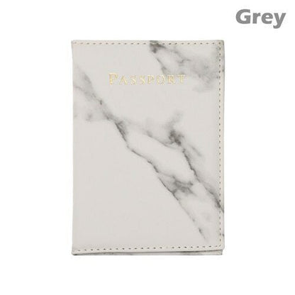 Colorful Marble Passport Cover Waterproof Passport Case Holder Travel Card Case