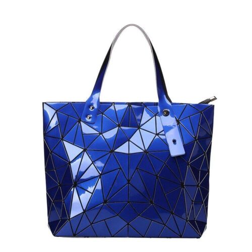 Women Bags Beach Large Tote Hologram Shoulder Bag Geometric Pouch 40*7.5*31.5 CM