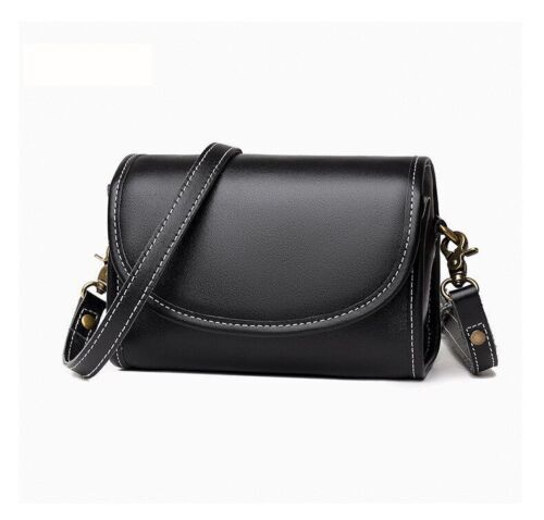Vintage Sling Purse Genuine Leather Handbag Shoulder Messenger Bags 14*18*9 CM