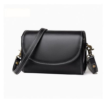 Vintage Sling Purse Genuine Leather Handbag Shoulder Messenger Bags 14*18*9 CM