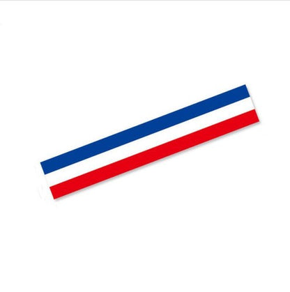 Custom Tricolor Racing Stripe Car Hood Sticker For All Models Vinyl Bonnet Decal