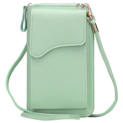 Small Crossbody Shoulder Bag Synthetic Leather Phone Holder Purse Messenger Bags