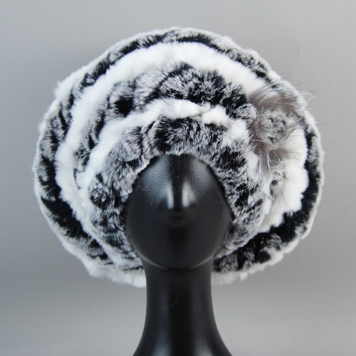 New Arrival Winter Women Fur Beret Hat Natural Fur Hats Warm Knit Rabbit Fur Cap