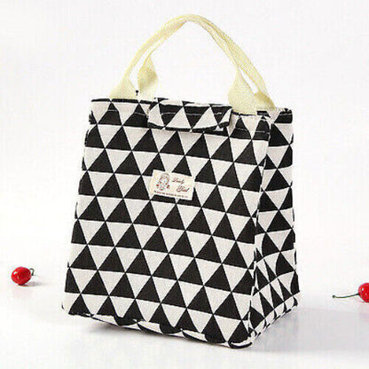 Box Bag Female Picnic Lunch Bags for Women Kids Men Cooler Tote Bag