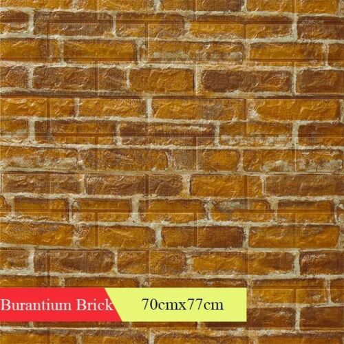 Brick Stickers Wall Decor 3D Living Room DIY Self-adhesive Waterproof Wallpapers