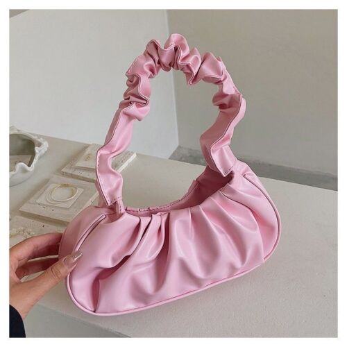 Summer Pleated Purse Cloud Bags Leisure Bag Shopping Shoulder Dumpling Handbag