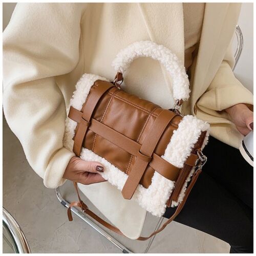 Handbag Shoulder Bag Synthetic Leather Padded Crossbody Messenger Bag 26*16*9 CM