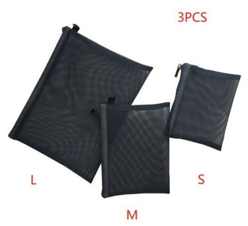 Mesh Cosmetic Bag Women S/M/L Set Makeup Bag Traveling Organizer Cosmetics Pouch