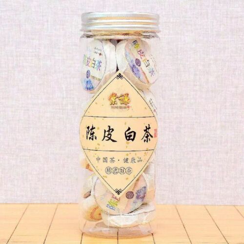 Chinese Shoumei Tea Tangerine Peel Old White Tea Portable Mini White Tea Cake