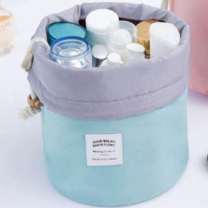 Round Cosmetic Bag Waterproof Beautiful Makeup Bag Travel Organizer Storage Bags