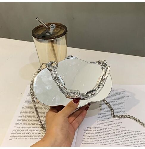 Cloud Shape Bag Silver Shoulder Purse Crossbody Bag Luxury Handbag 17*10.5*4.5CM