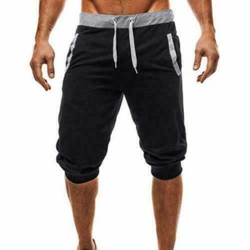 Mens Shorts Baggy Jogger Short Slacks Soft Cotton Trousers Shorts Men's Pants